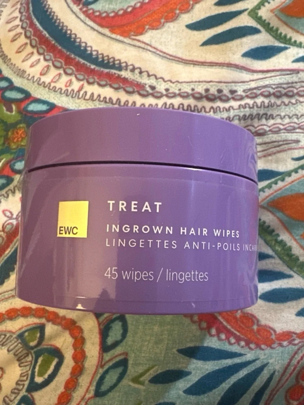 EWC Treat Ingrown Hair Wipes – Purple (45 Wipes)